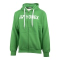 Yonex Full-Zip Logo Hoodie (Cotton Blend) green Men's